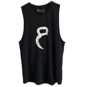 Zyia Black Kettlebell Logo Muscle Tank Black XL
